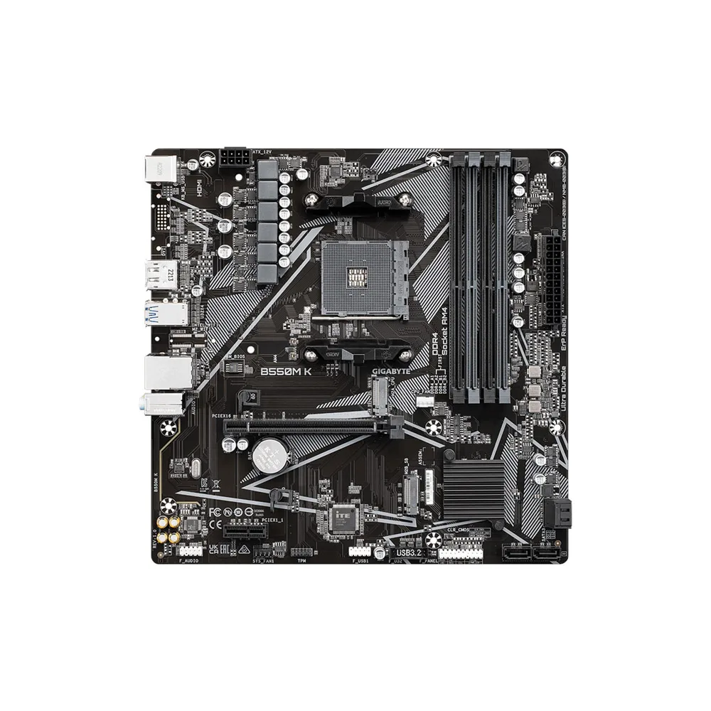 MAINBOARD GIGABYTE B550M K AM4 2