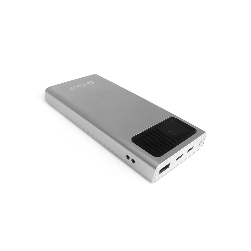 POWER BANK TEROS TE-7054S 10000MAH /PD30W /LITIO GRADO A / ENTRADA USB-C / 2 SALIDAS USB-C Y USB-A 2