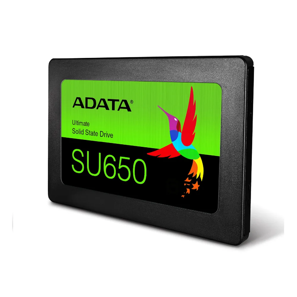 DISCO SSD ADATA 512GB SU650 2.5  SATA 6GB/S 3D NAND LECTURA 520MB/S ESCRITURA 450MB/S 2
