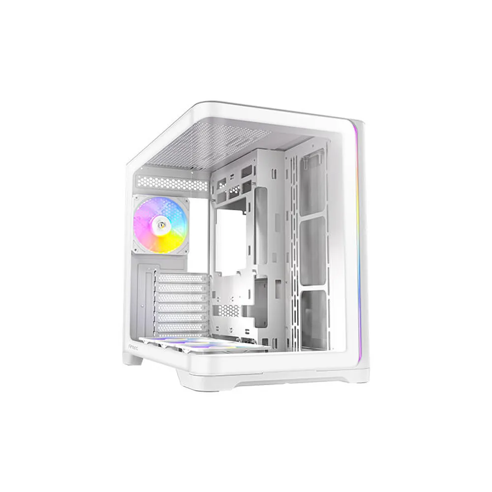 CASE ANTEC/C5 WHITE CURVE ARGB 3X120MM BOTTOM 1X120MM REAR 2