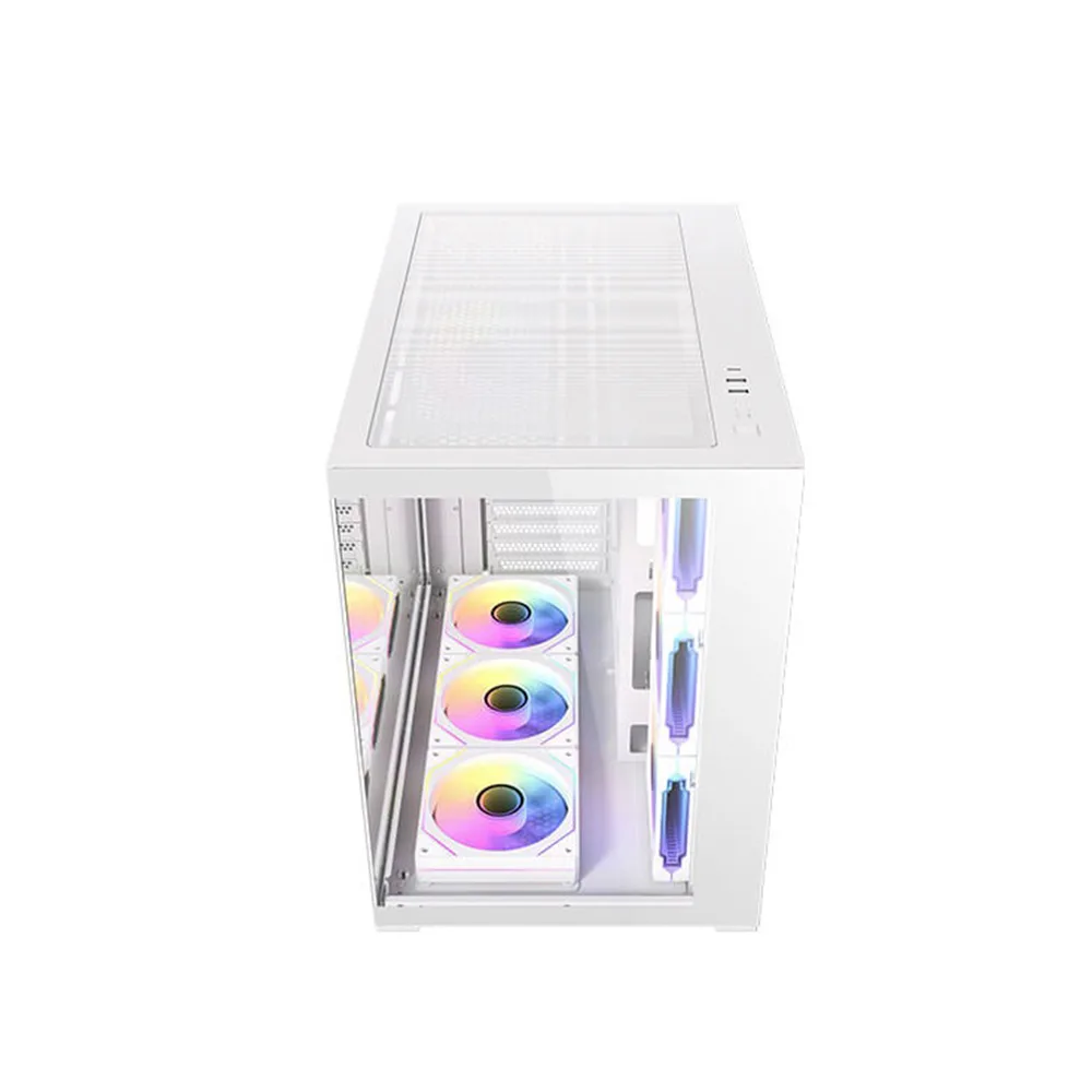 CASE ANTEC/CX MIRROR MID TOWER WHITE ARGB 3X120MM BOTTOM  3X120MM RIGHT SIDE 1X120MM REAR 3