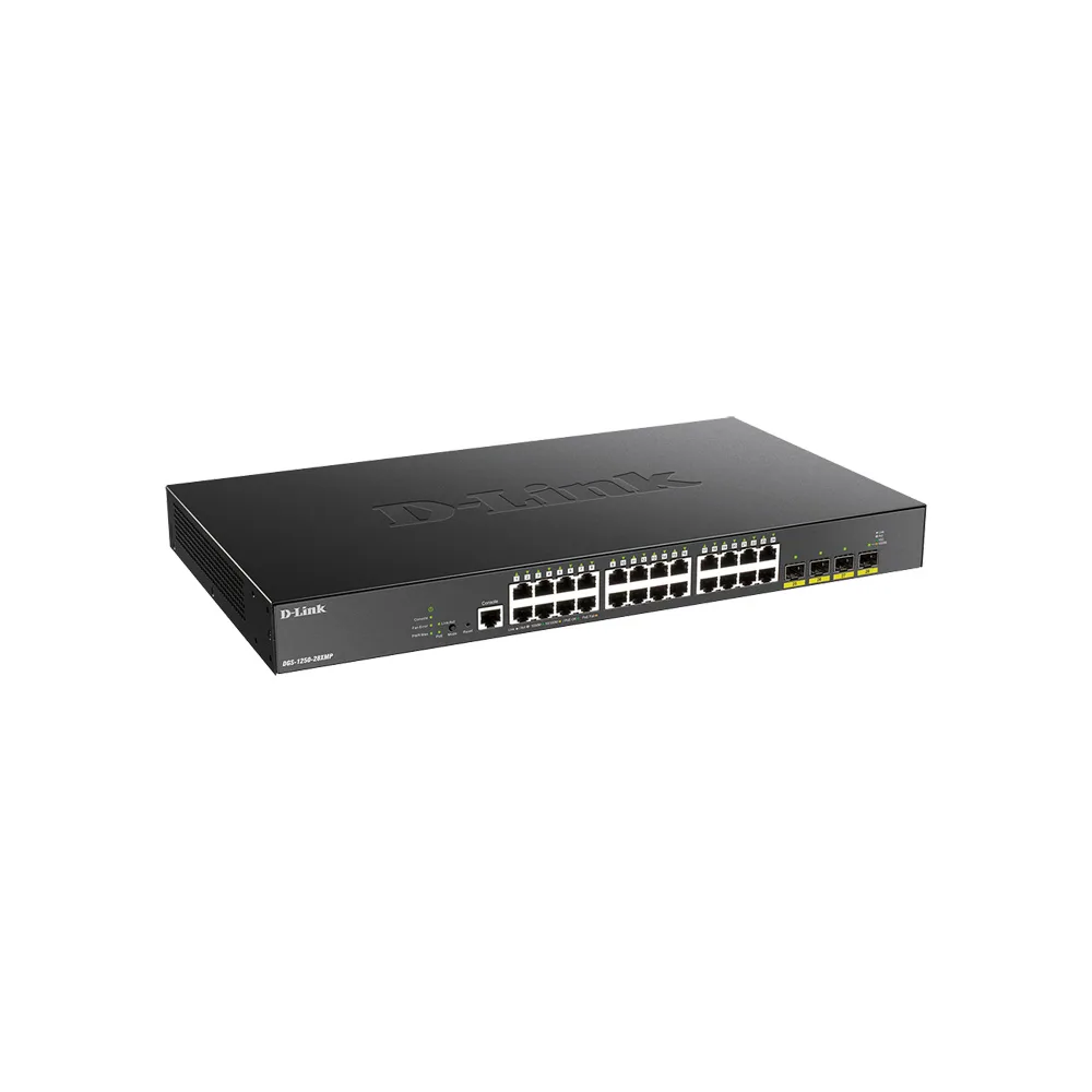 SWITCHES  SWITCH D-LINK DGS-1250-28XMP-L2/L3- 24PTOS 1GIGABIT POE- 4PTOS 10G SFP PLUS 2