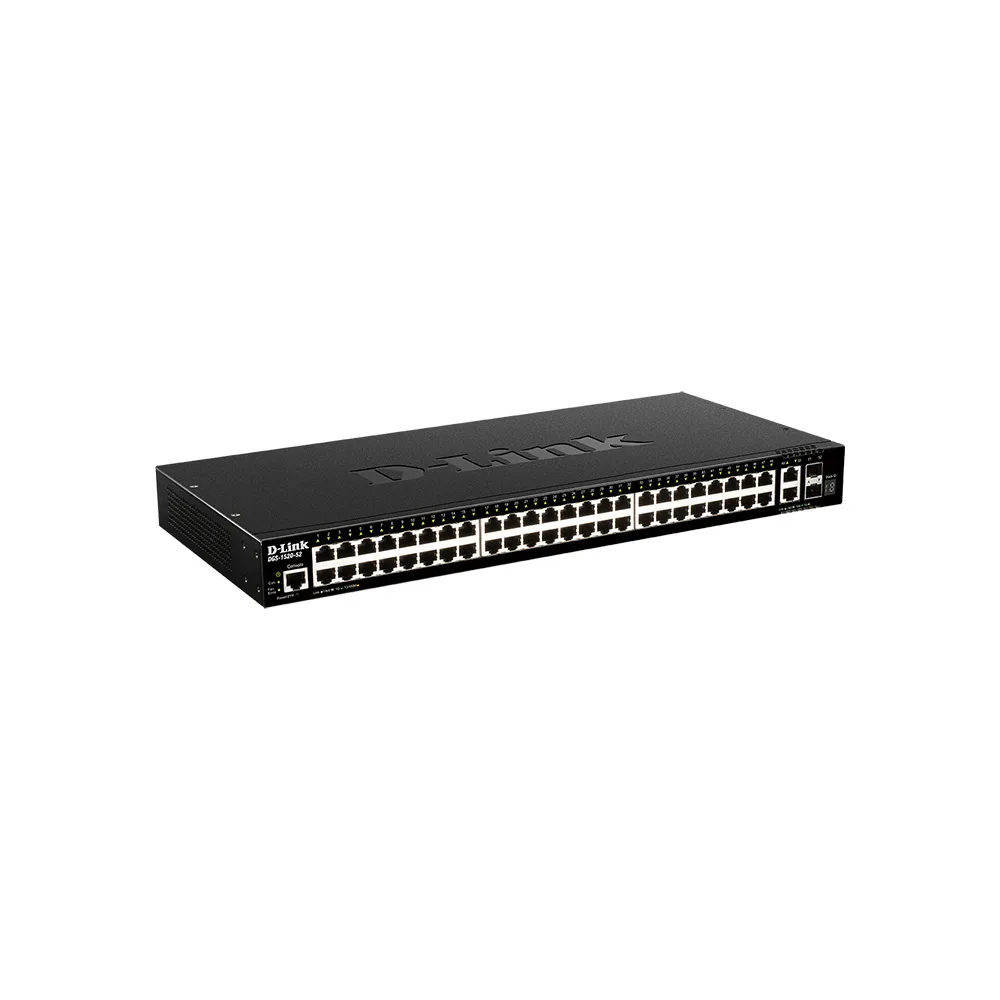 SWITCHES  D-LINK DGS-1520-28 NON POE 52 PTOS/2 PTOS 10G SFP PLUS/2 PTOS 10GBASE-T 2