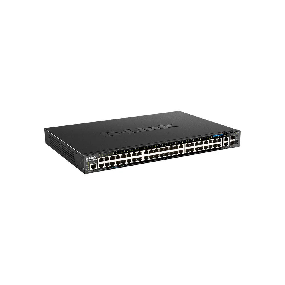 SWITCHES  D-LINK DGS-1520-52MP POE 48PTOS/2 PTOS 10G SFP PLUS/2 PTOS 10GBASE-T 2