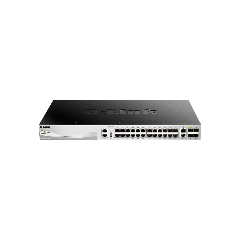 SWITCHES  DGS-3130-30TS-L3- 24PTOS 10/100 MBPS - 2PTOS 10GB-BT - 4PTOS SFP PLUS 10GBFP PLUS 2