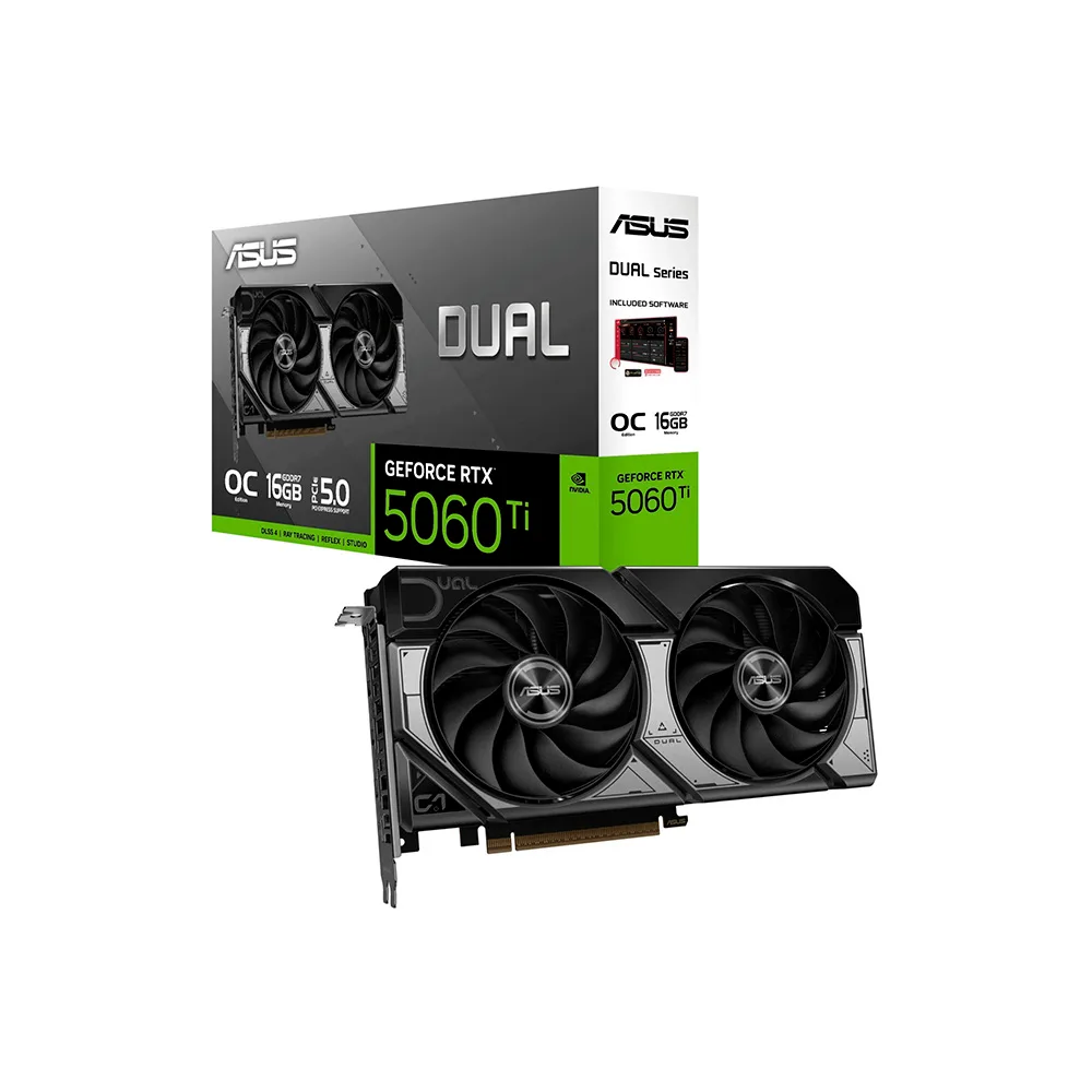 TARJETA DE VIDEO ASUS/DUALRTX5060TI EVO 16GB GDDR7 OC 2632MHZ 8PINES