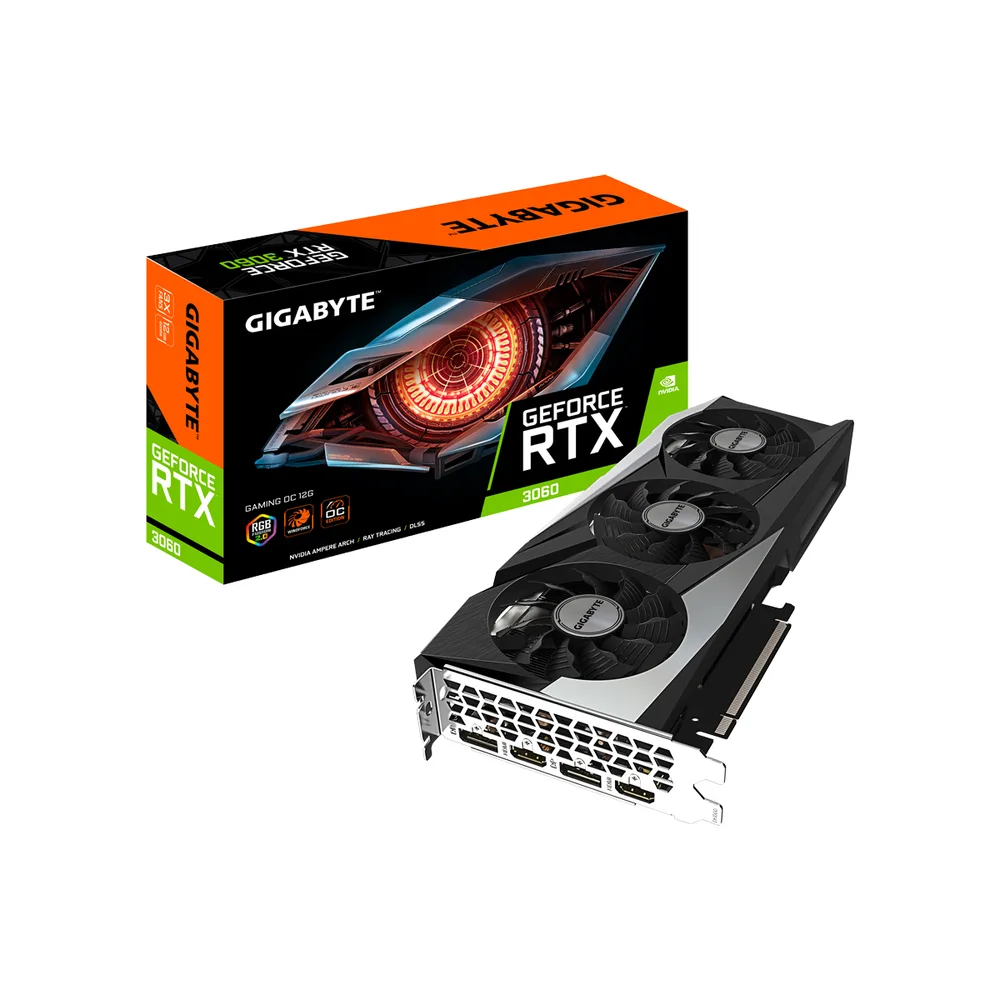 TARJETA DE VIDEO GIGABYTE RTX 3060 GAMING OC 12GB
