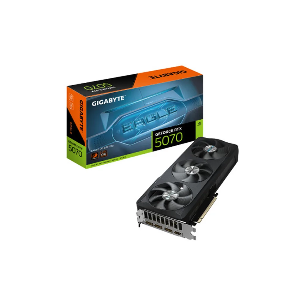 TARJETA/DE/VIDEO/GIGABYTE RTX 5070 EAGLE BLACK OC EDITION 12GB GDDR7 PCIE 5.0