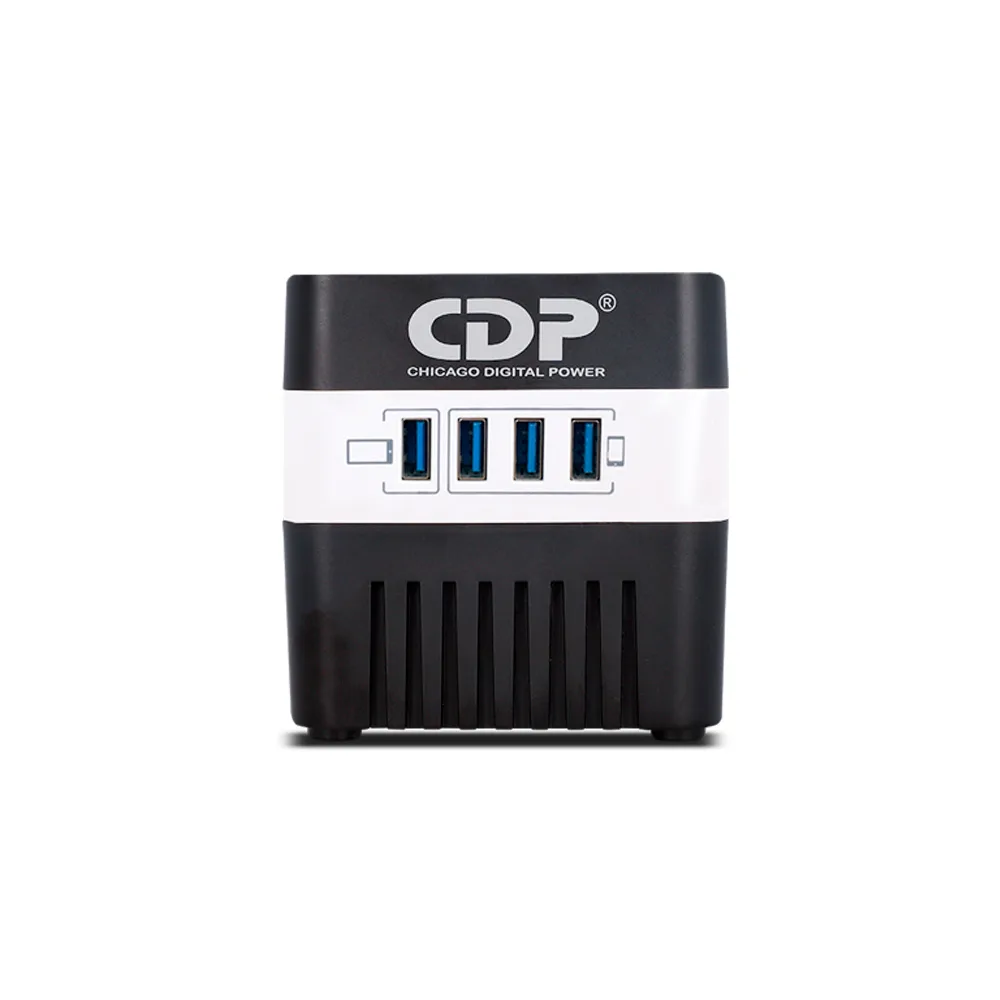 REGULADOR VOLTAJE CDP RU-AVR604 600VA / 300W / E/S:120V / S:(4)AVR+SUP DE PICOS / S:(4)USB 5V