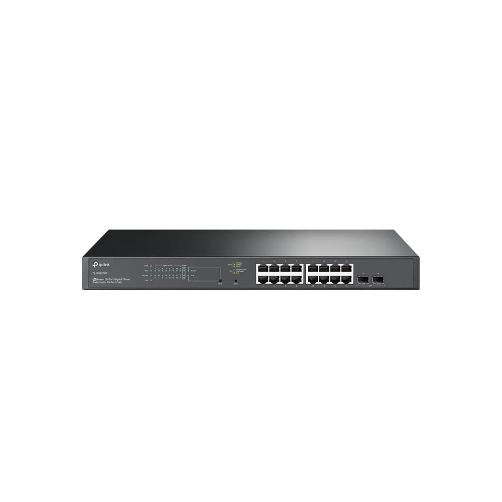 SWITCHES TPLINK/SG2218P/18 PUERTOS JETSTREAM/16 PUERTOS POE/L2/150W/ADMINISTRABLE 2