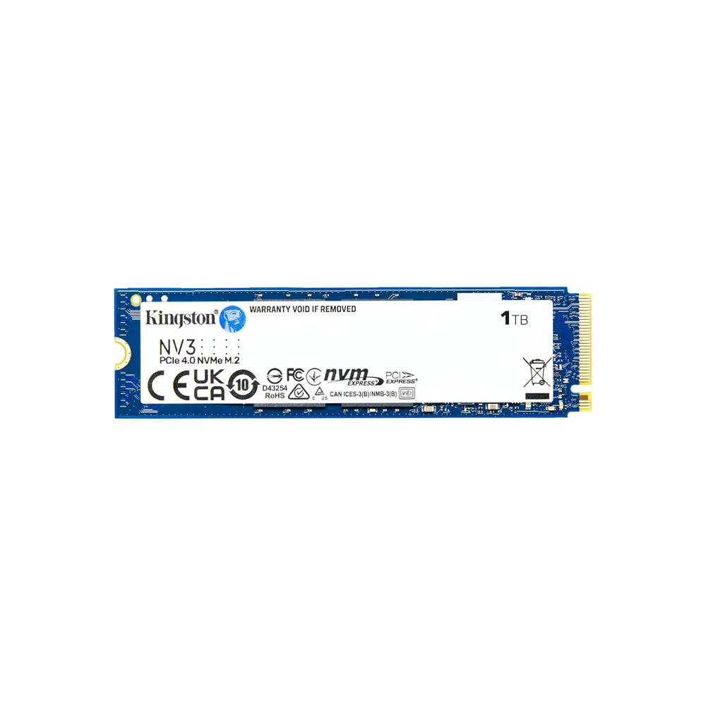 SSD/KINGSTON 1TB NV3 M.2 2280 NVME SSD UP TO 6000 MB/S