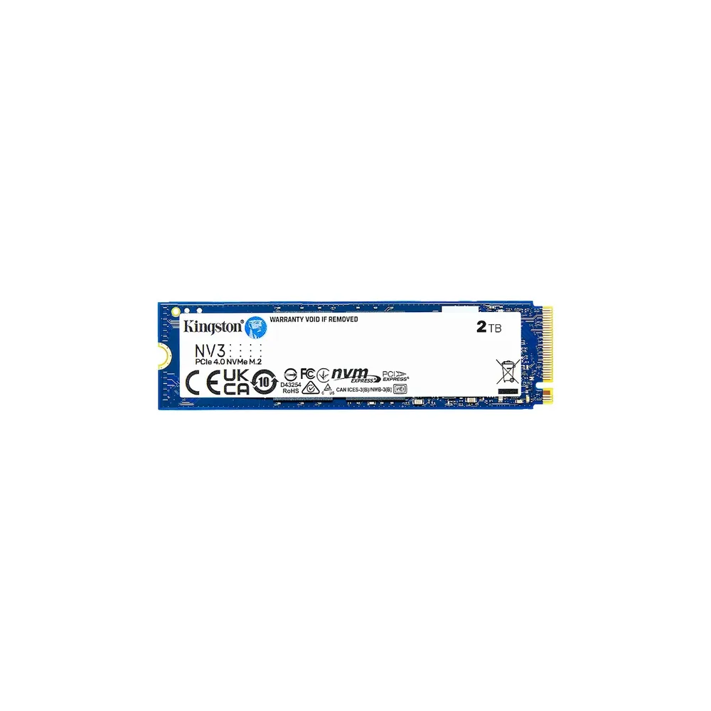 SSD KINGSTON/2TB NV3 M.2 2280 NVME SSD PCIE 4.0 UP TO 6000MBS