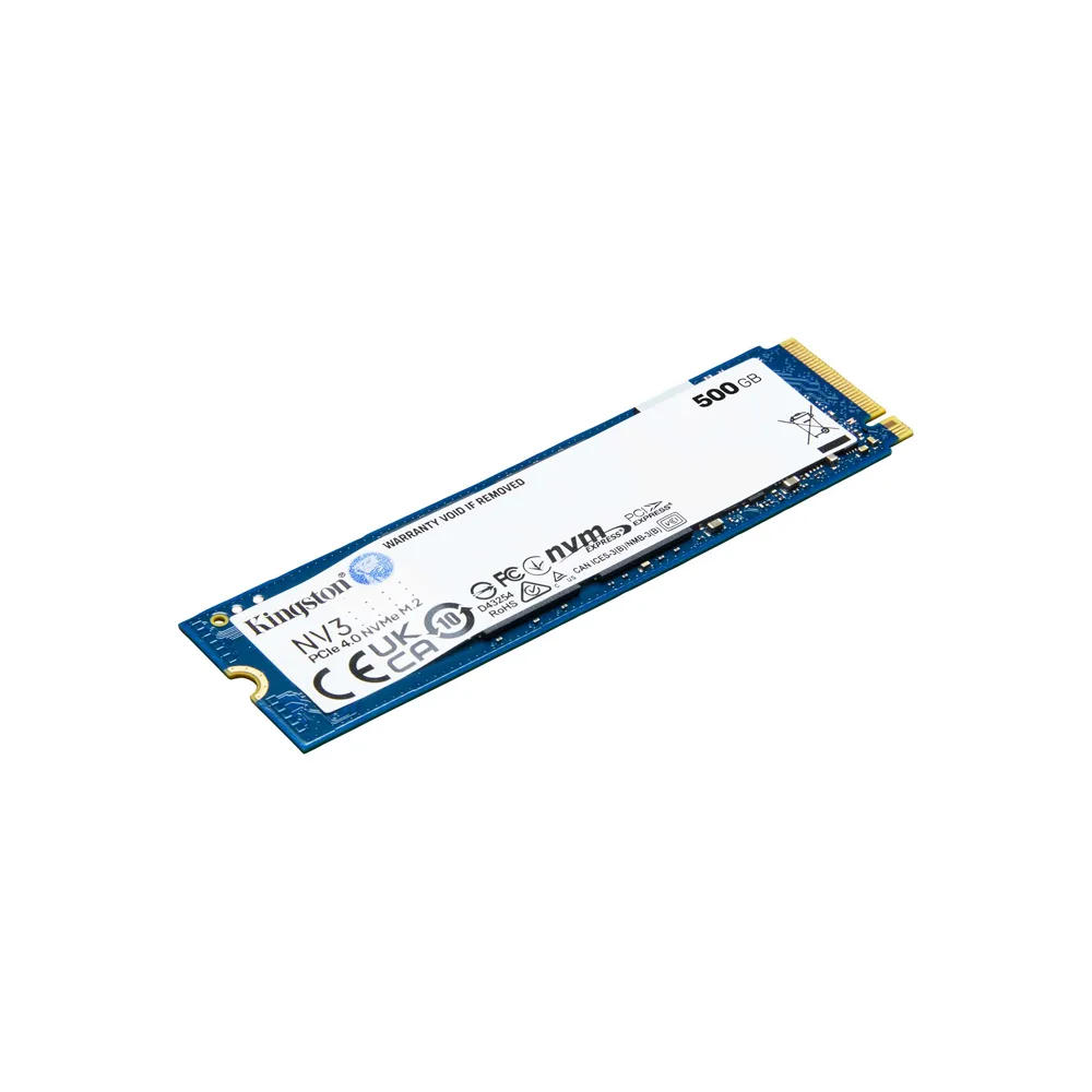 SSD/KINGSTON 500GB NV3 M.2 2280 NVME SSD UP TO 3000 MB/S 2