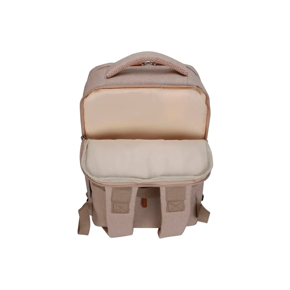MOCHILA TEROS/TE-9046BG NOTEBOOK HASTA 15.6 /POLIESTER BEIGE /INTERIOR BEIGE. 3