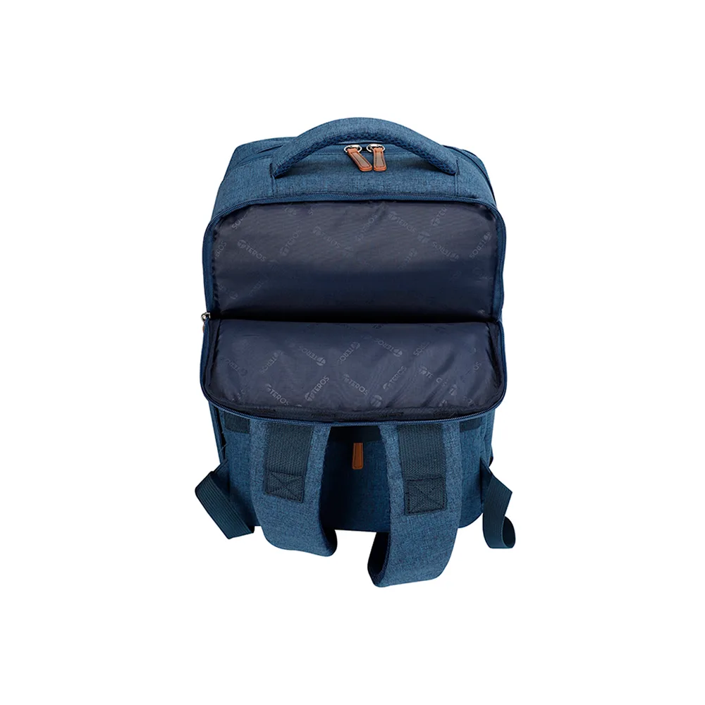 MOCHILA TEROS/TE-9048NV NOTEBOOK HASTA 15.6 /POLIESTER AZUL /INTERIOR AZUL. 2